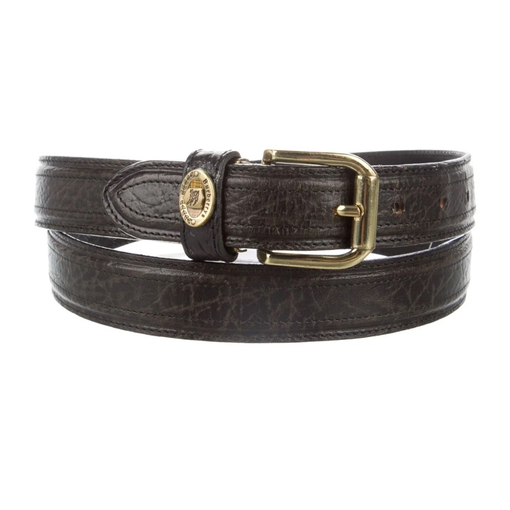 Burberry Men's Brown Leather Belt